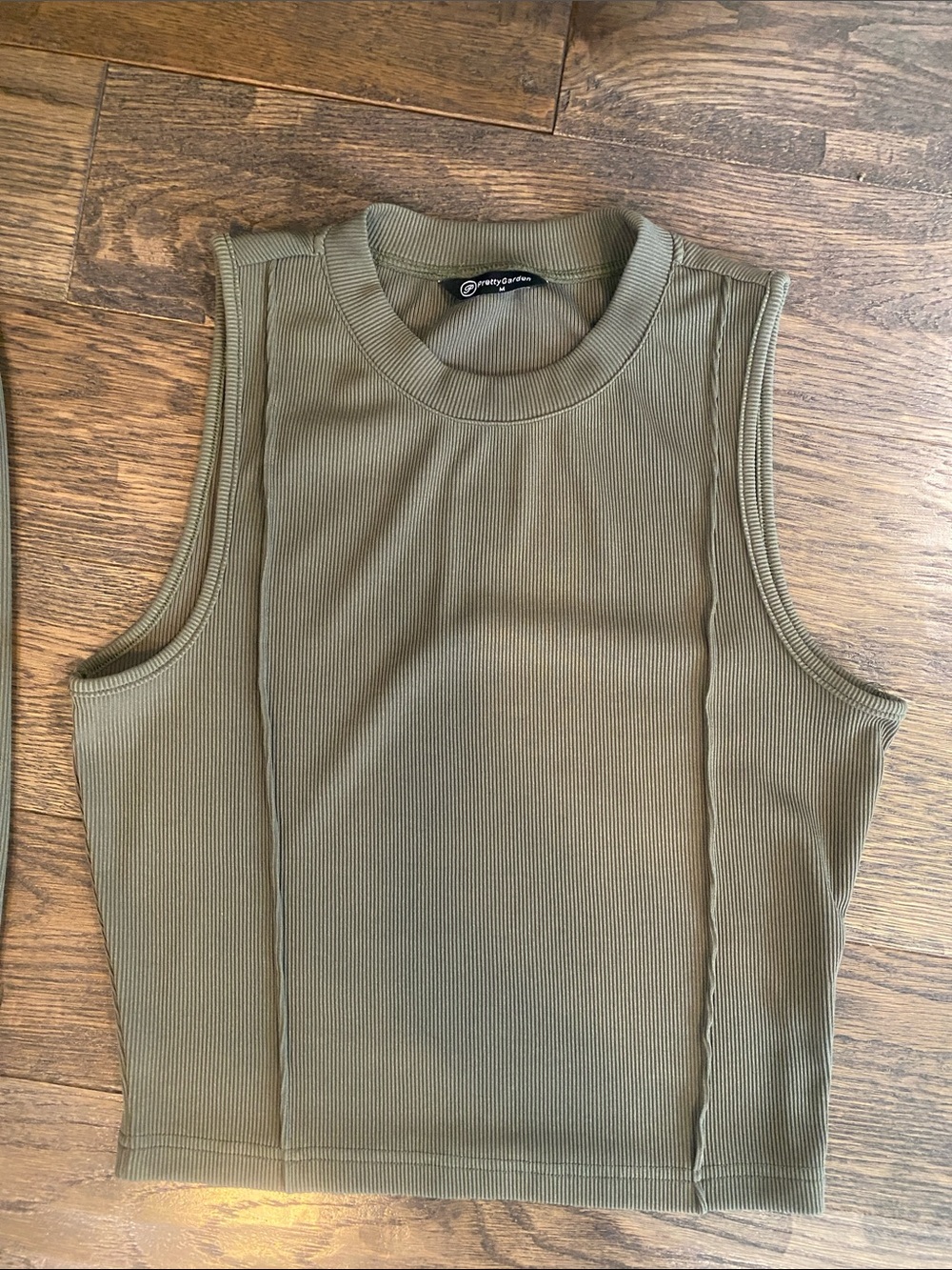 Wide-Leg Drawstring Pants in Olive Green - Picture 4 of 10